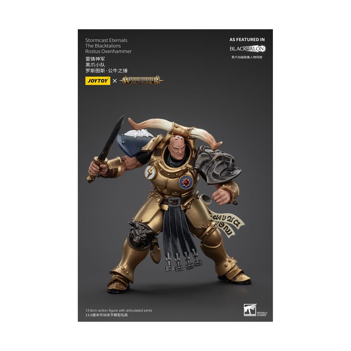 JoyToy - Stormcast Eternals The Blacktalons - Martello buoi Rostus 1/18 - Warhammer Age of Sigmar