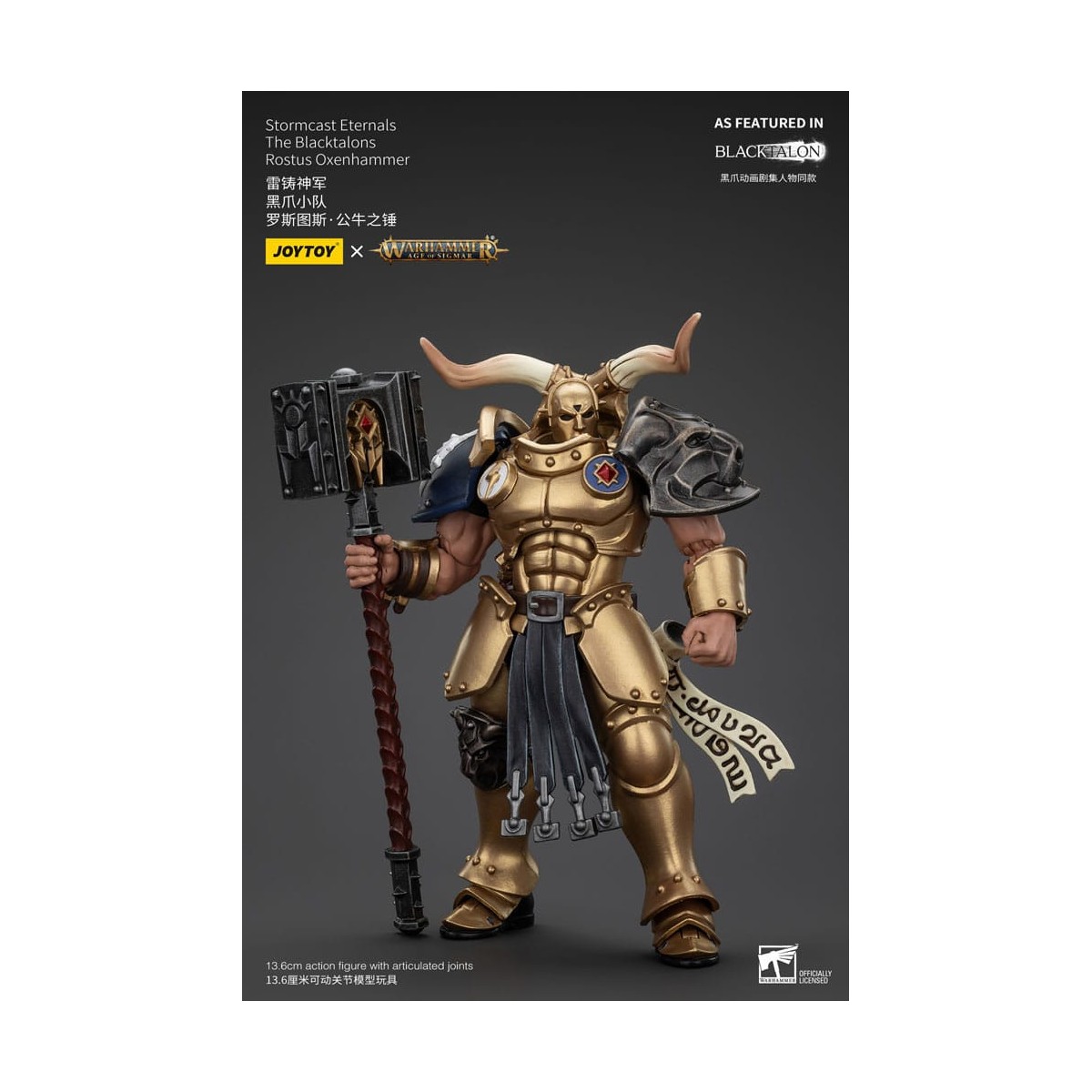 JoyToy - Stormcast Eternals The Blacktalons - Martello buoi Rostus 1/18 - Warhammer Age of Sigmar