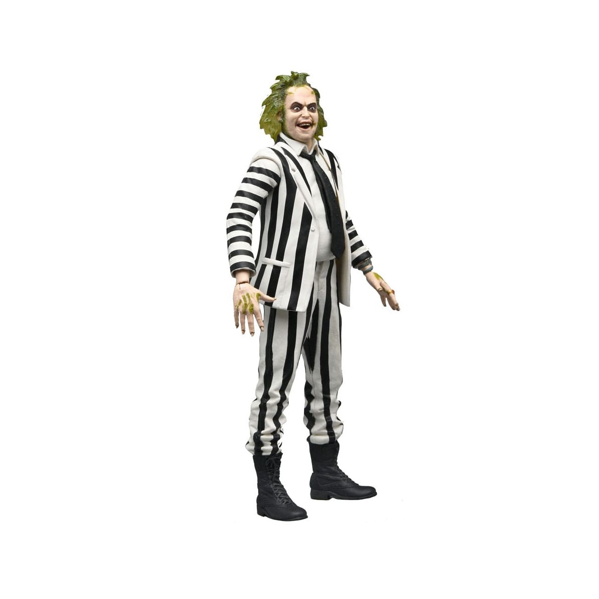 Neca BeetleJuice 1988 - Vestito a righe bianche e nere di Beetlejuice
