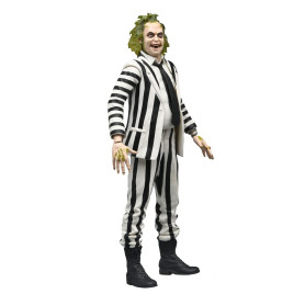 Neca BeetleJuice 1988 - Vestito a righe bianche e nere di Beetlejuice