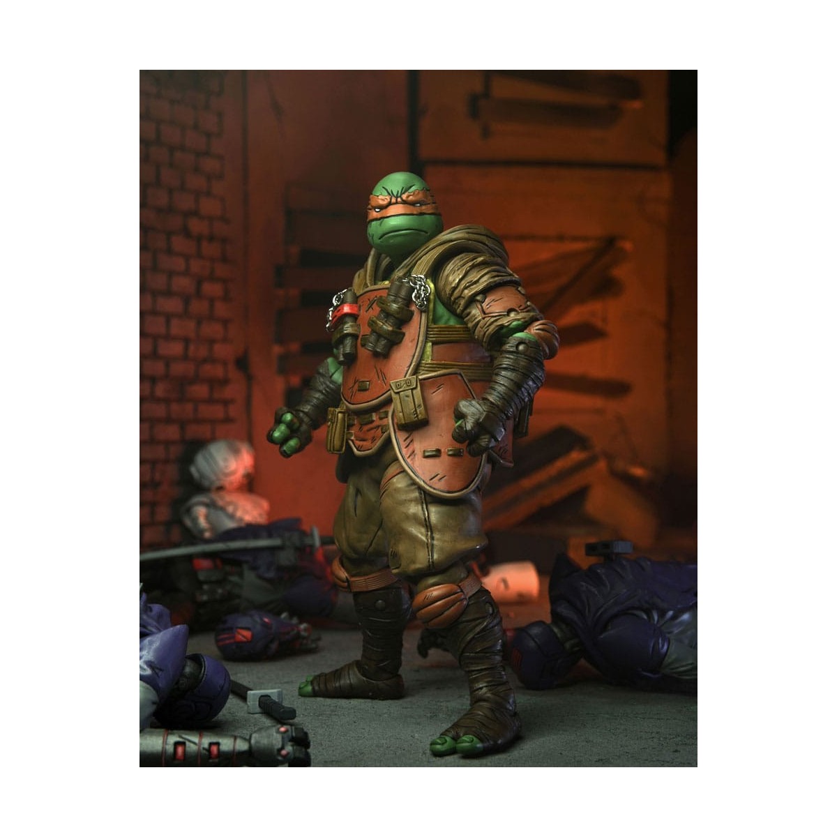 NECA - IDW Comics - Ultimate FLASHBACK MICHELAGELO L'ultimo Ronin - TMNT - Teenage Mutant Ninja Turtles