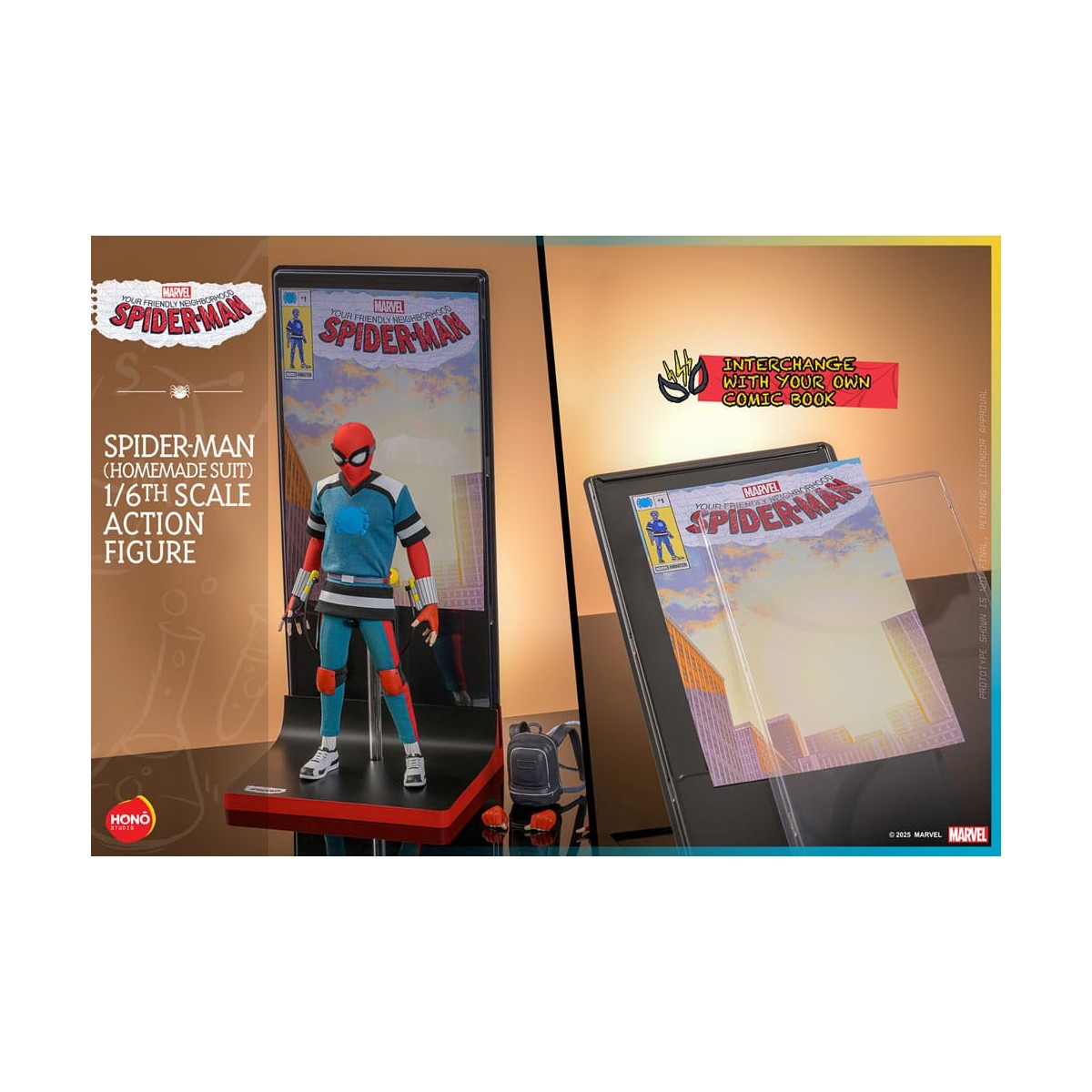 Hot Toys/Hono Studio - Marvel - Il tuo vero Uomo Ragno - Spider-Man (Tuta fatta in casa) 1/6
