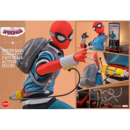 Hot Toys/Hono Studio - Marvel - Il tuo vero Uomo Ragno - Spider-Man (Tuta fatta in casa) 1/6
