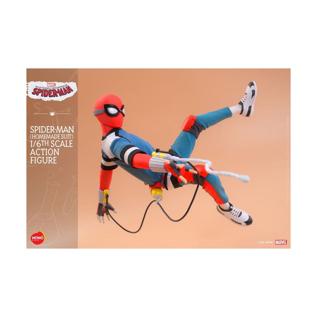 Hot Toys/Hono Studio - Marvel - Il tuo vero Uomo Ragno - Spider-Man (Tuta fatta in casa) 1/6