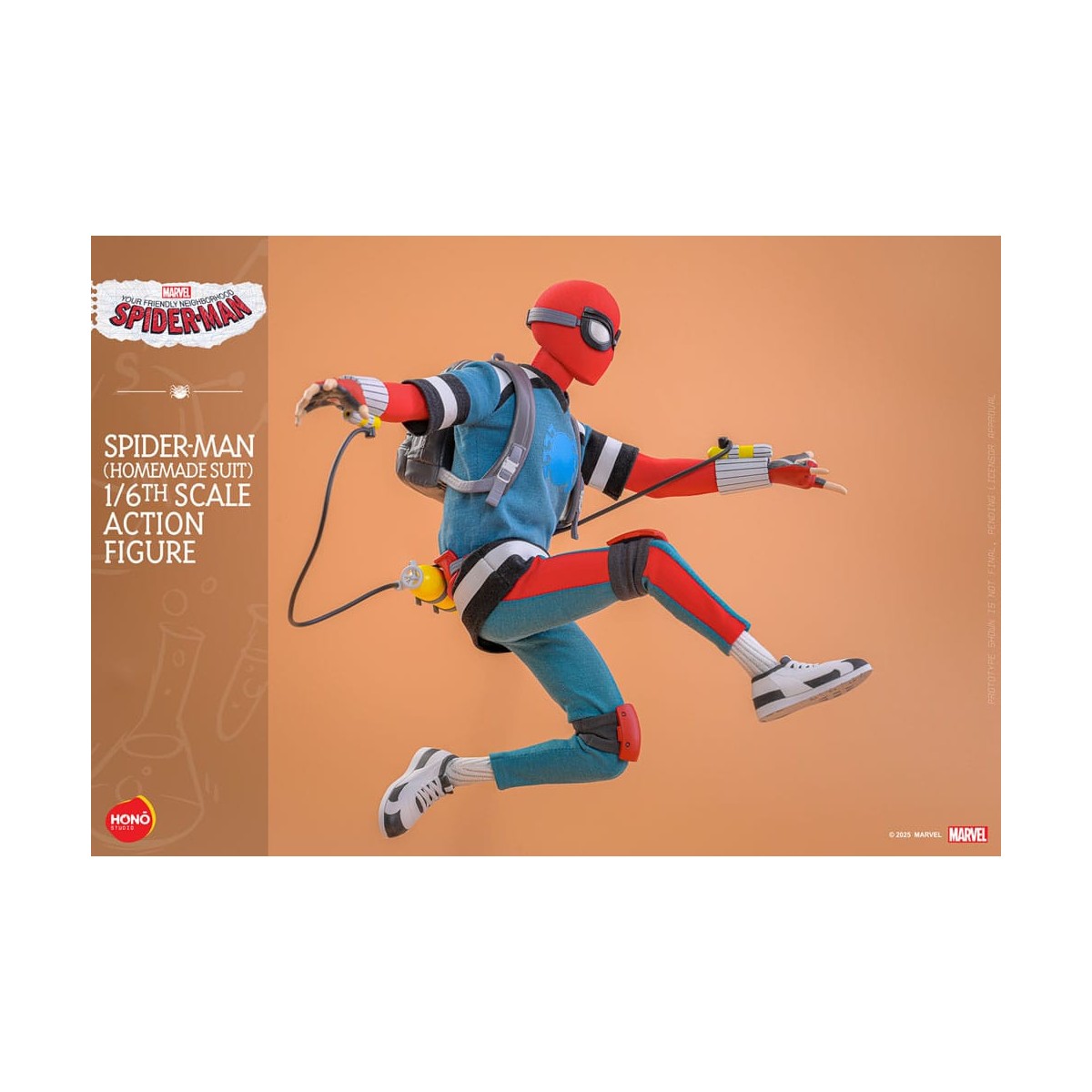 Hot Toys/Hono Studio - Marvel - Il tuo vero Uomo Ragno - Spider-Man (Tuta fatta in casa) 1/6