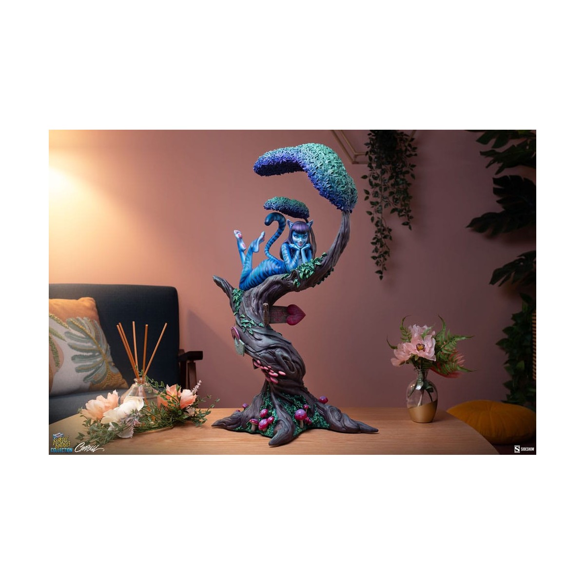 Sideshow - Lady Stregatto - Alice Au Pays Des Merveilles - Collezione Fantasie da Favola Campbell