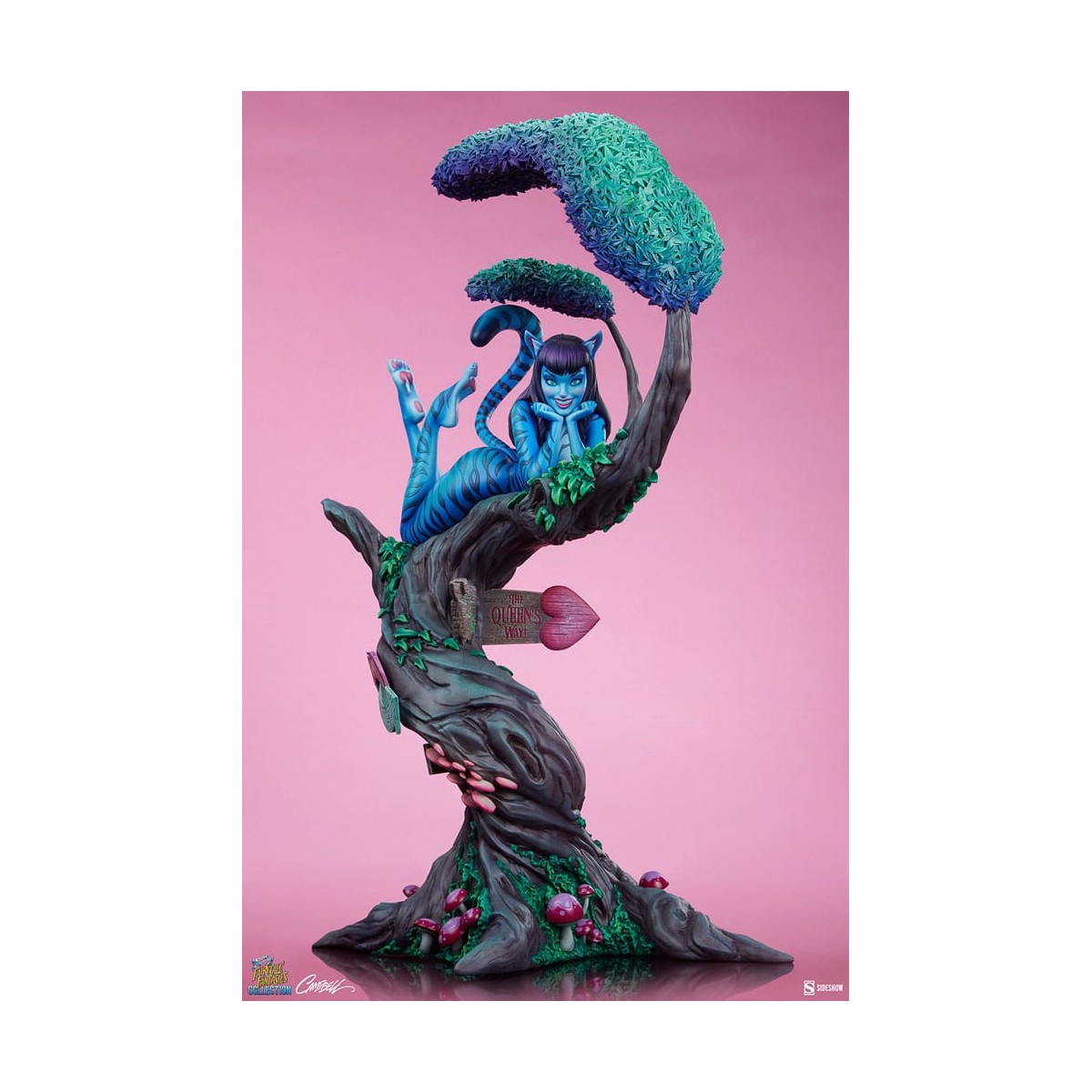 Sideshow - Lady Stregatto - Alice Au Pays Des Merveilles - Collezione Fantasie da Favola Campbell