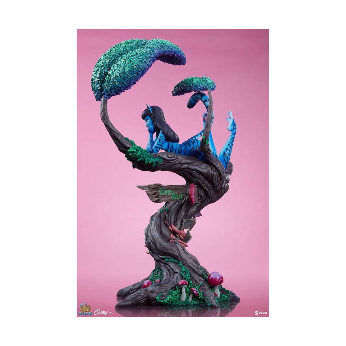 Sideshow - Lady Stregatto - Alice Au Pays Des Merveilles - Collezione Fantasie da Favola Campbell