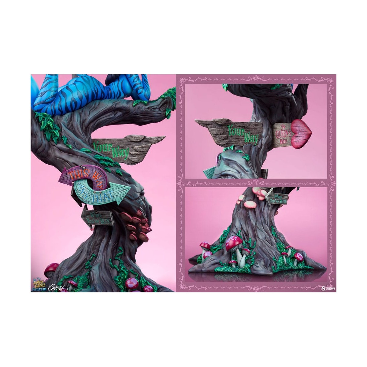 Sideshow - Lady Stregatto - Alice Au Pays Des Merveilles - Collezione Fantasie da Favola Campbell