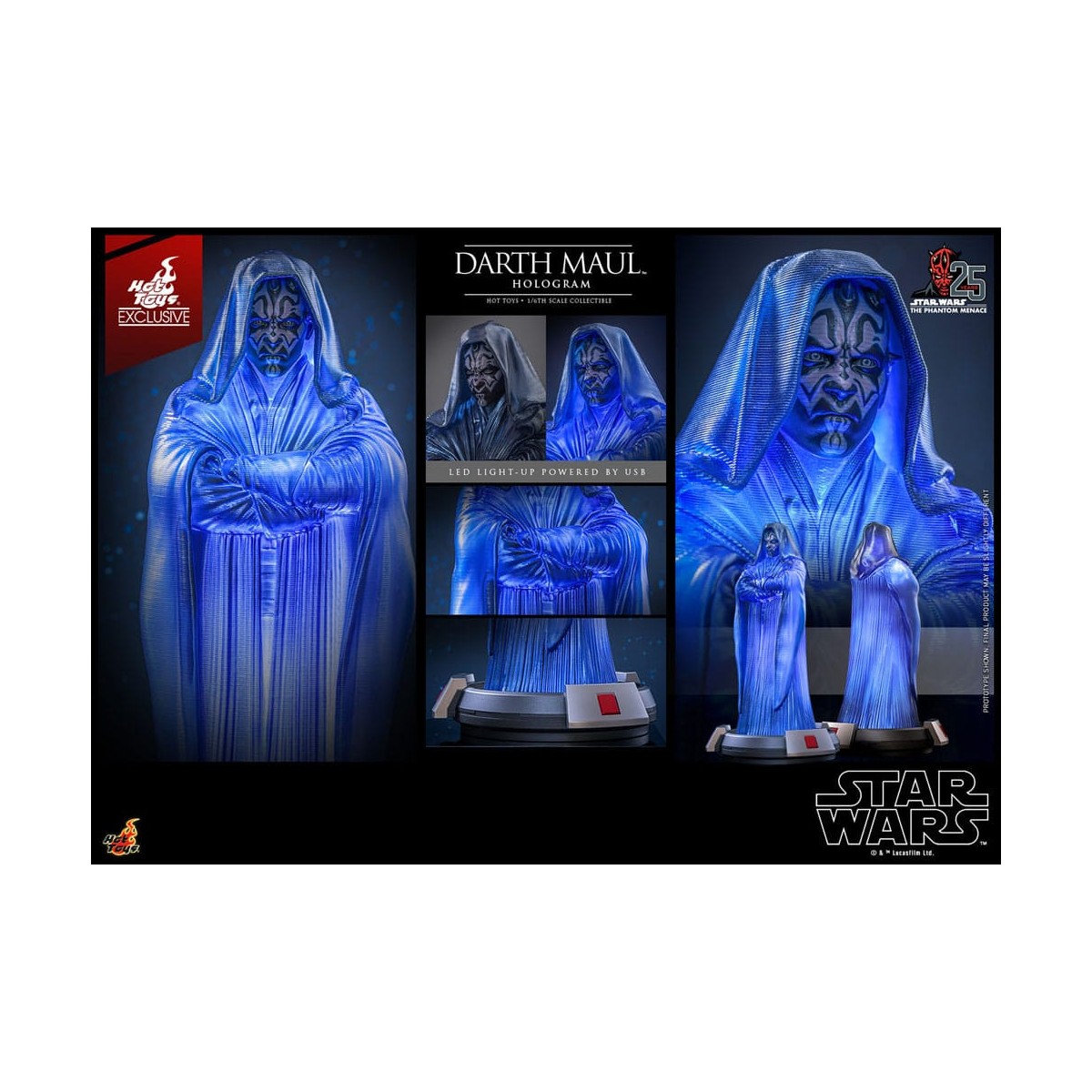 Hot Toys Star Wars - Ologramma di Darth Maul in esclusiva - Episodio I