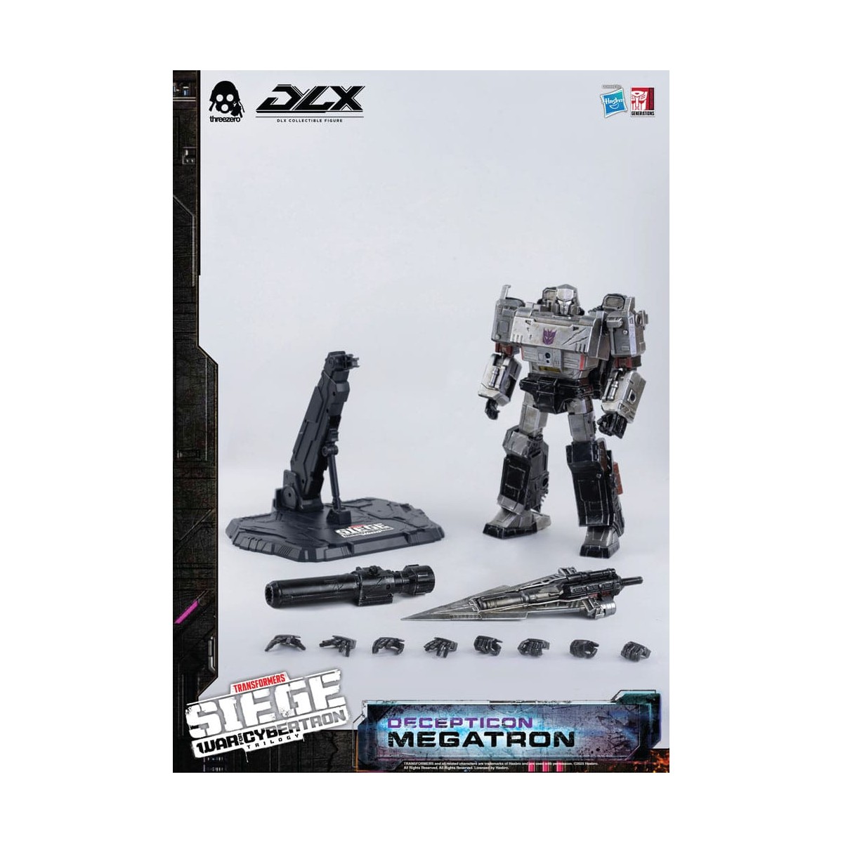 Three0 Transformers - DLX MEGATRON - Trilogia della guerra per Cybertron