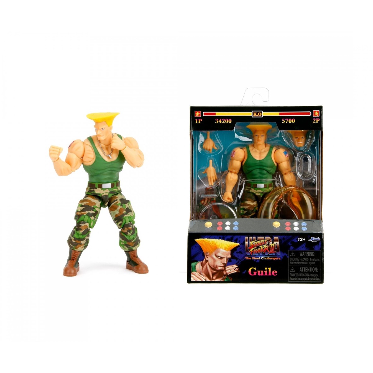 Jada Toys - GUILE 1/12 - Ultra Street Fighter II: The Final Challengers - Serie 3