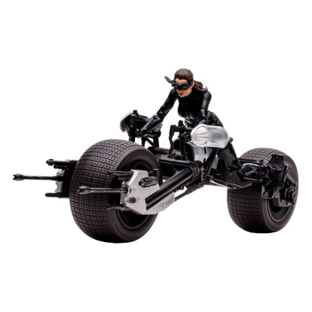 Mc Farlane - Multiverso DC - Batpod con Catwoman 1/12 (L'ascesa del Cavaliere Oscuro)