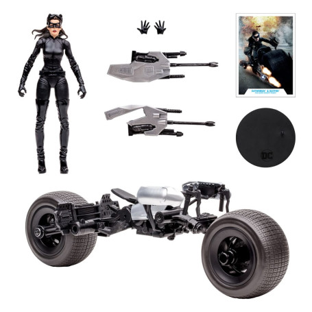 Mc Farlane - Multiverso DC - Batpod con Catwoman 1/12 (L'ascesa del Cavaliere Oscuro)