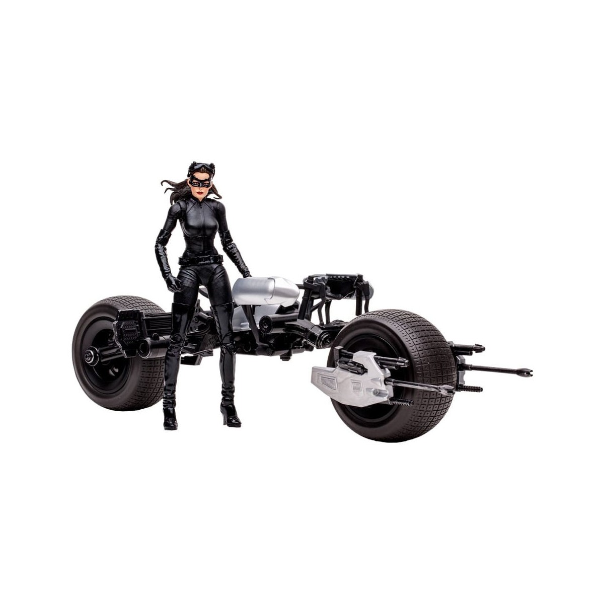 Mc Farlane - Multiverso DC - Batpod con Catwoman 1/12 (L'ascesa del Cavaliere Oscuro)
