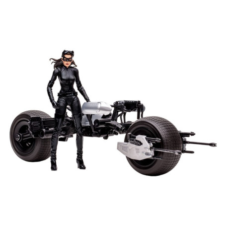 Mc Farlane - Multiverso DC - Batpod con Catwoman 1/12 (L'ascesa del Cavaliere Oscuro)