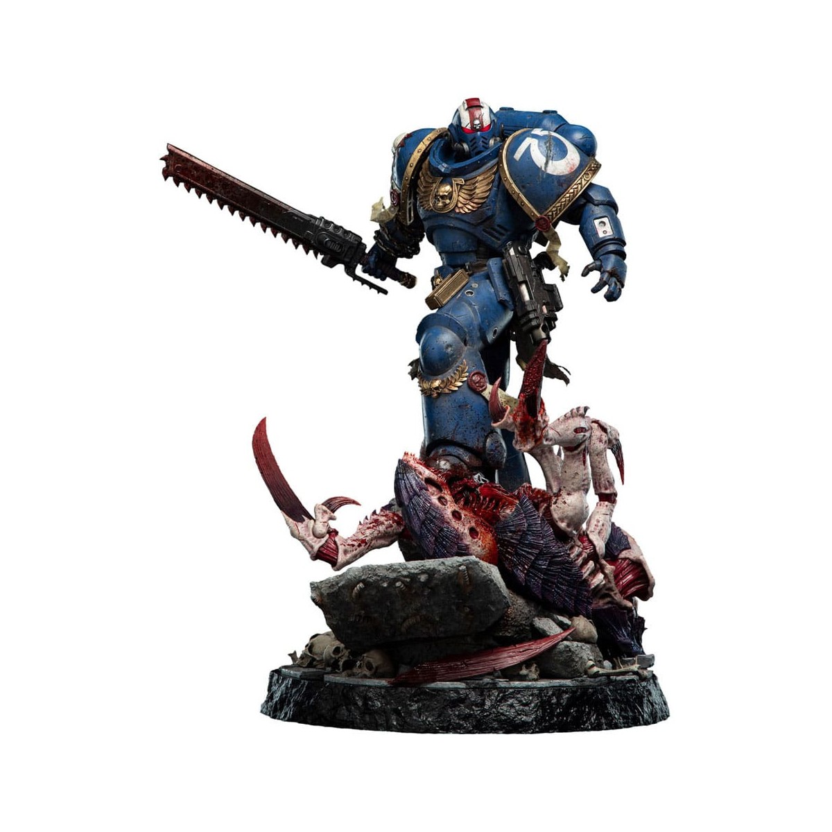 Weta Warhammer 40,000: Space Marine 2 statuette 1/6 Lieutenant Titus Battleline Edition 63 cm