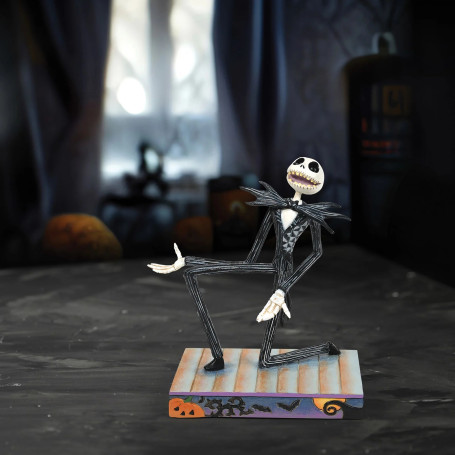 Enesco - Posa personale di Jack Skellington - Lo strano Natale di Mr. Jack - Tradizione Disney di Jim Shore