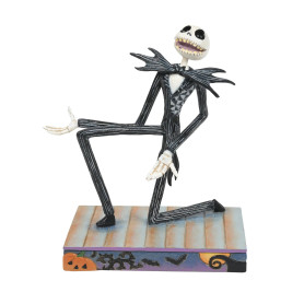 Enesco - Posa personale di Jack Skellington - Lo strano Natale di Mr. Jack - Tradizione Disney di Jim Shore