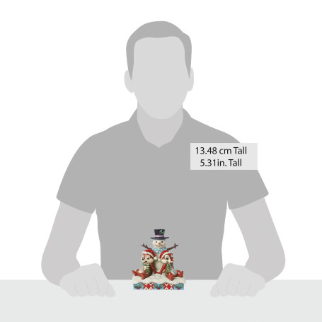Enesco - Pupazzo di neve Tic & Tac - Tradizioni Disney di Jim Shore