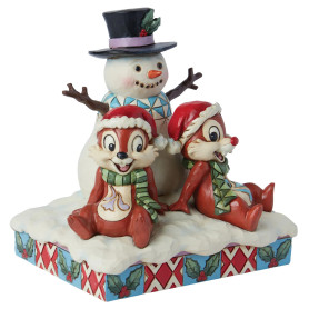 Enesco - Pupazzo di neve Tic & Tac - Tradizioni Disney di Jim Shore