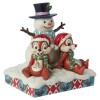 Enesco - Pupazzo di neve Tic & Tac - Tradizioni Disney di Jim Shore