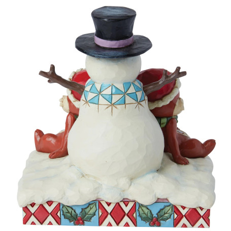 Enesco - Pupazzo di neve Tic & Tac - Tradizioni Disney di Jim Shore