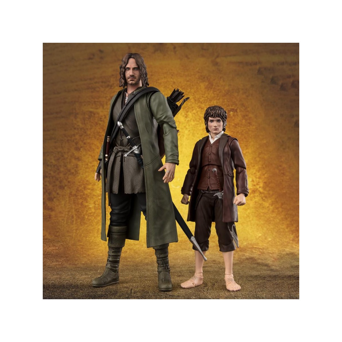 Tamashii - FRODO BAGGINS & GOLLUM - Il Signore dei RIngs: La Compagnia dell'Anello- S.H. Figuarts SHF