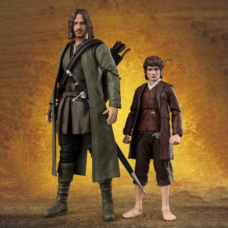 Tamashii - FRODO BAGGINS & GOLLUM - Il Signore dei RIngs: La Compagnia dell'Anello- S.H. Figuarts SHF