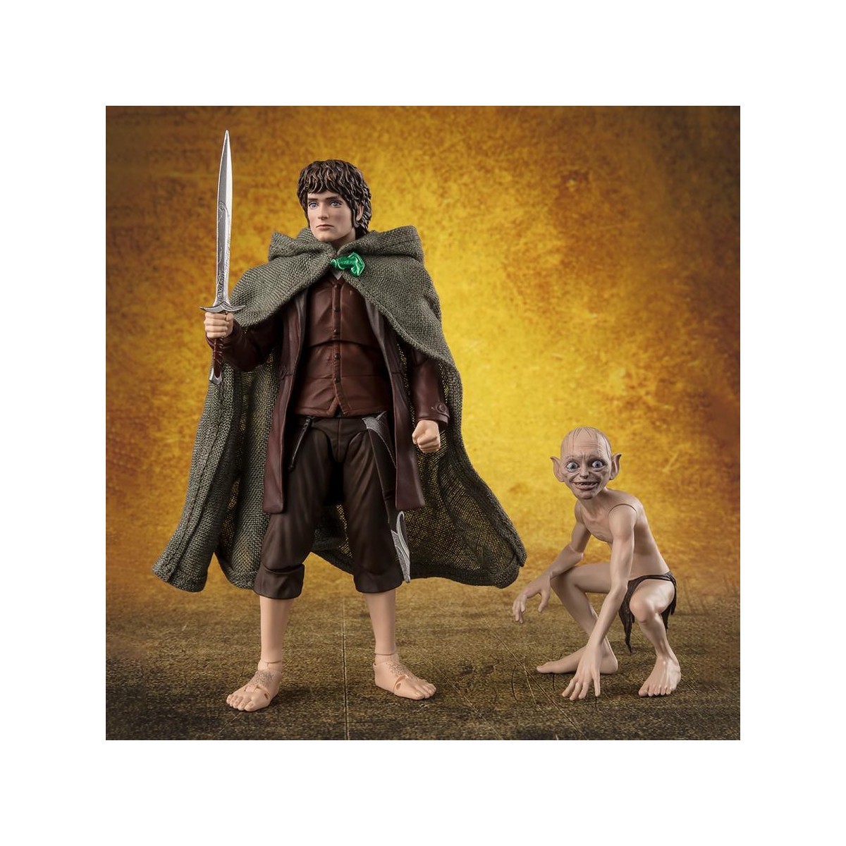 Tamashii - FRODO BAGGINS & GOLLUM - Il Signore dei RIngs: La Compagnia dell'Anello- S.H. Figuarts SHF