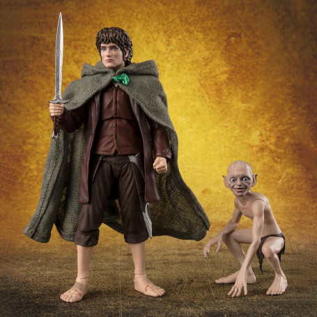 Tamashii - FRODO BAGGINS & GOLLUM - Il Signore dei RIngs: La Compagnia dell'Anello- S.H. Figuarts SHF