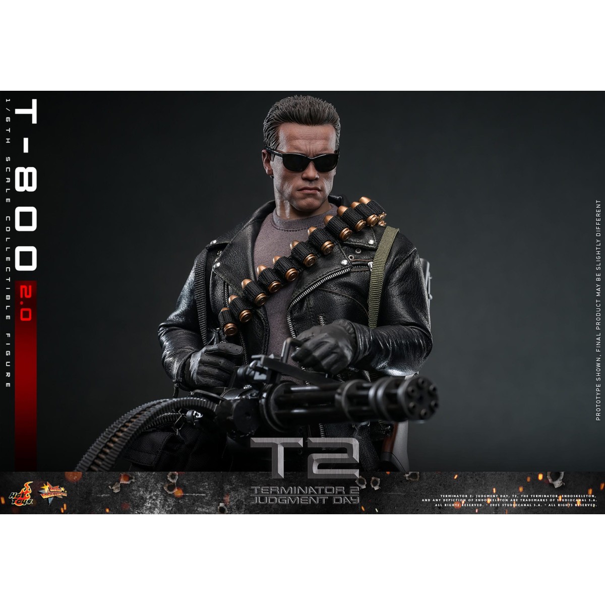 Hot Toys - Terminator 2: Il giorno del giudizio MMS 1/6 - T-800 danneggiato dalla battaglia V2.0