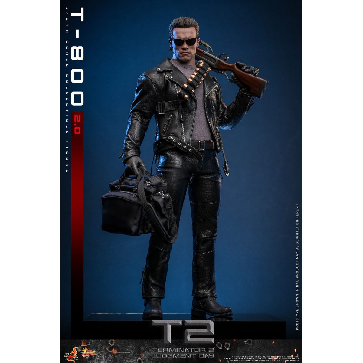 Hot Toys - Terminator 2: Il giorno del giudizio MMS 1/6 - T-800 danneggiato dalla battaglia V2.0