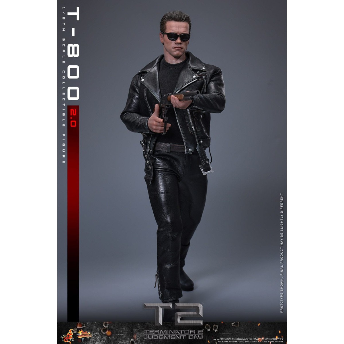 Hot Toys - Terminator 2: Il giorno del giudizio MMS 1/6 - T-800 danneggiato dalla battaglia V2.0