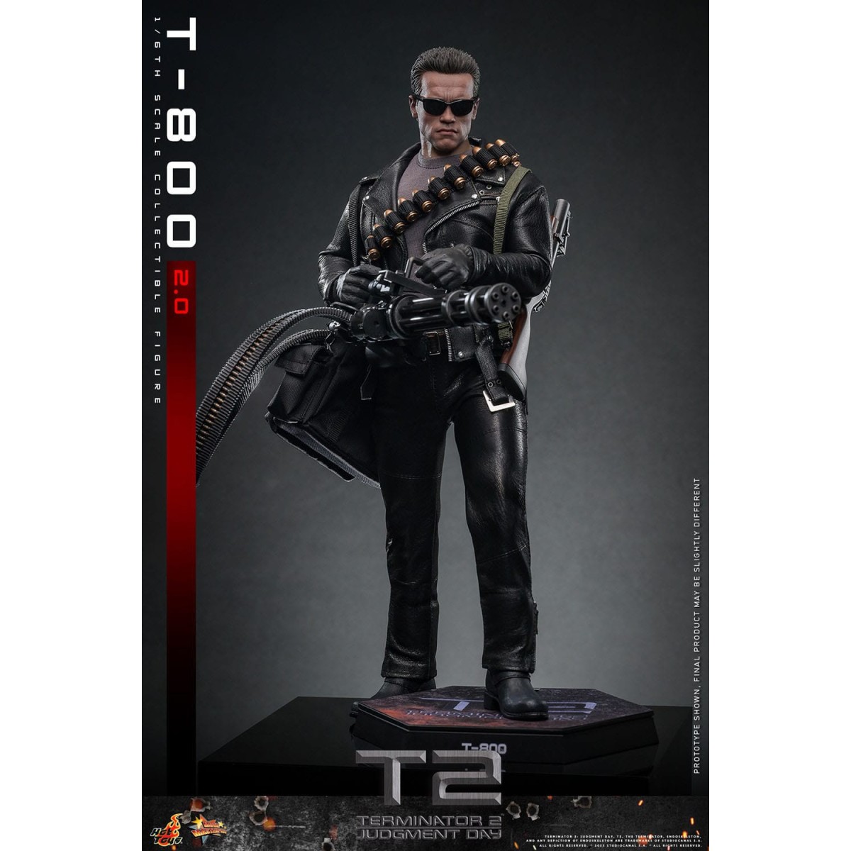 Hot Toys - Terminator 2: Il giorno del giudizio MMS 1/6 - T-800 danneggiato dalla battaglia V2.0