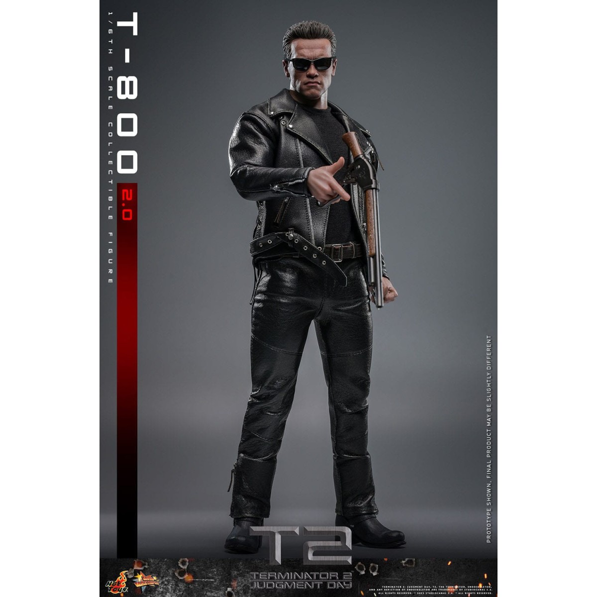 Hot Toys - Terminator 2: Il giorno del giudizio MMS 1/6 - T-800 danneggiato dalla battaglia V2.0