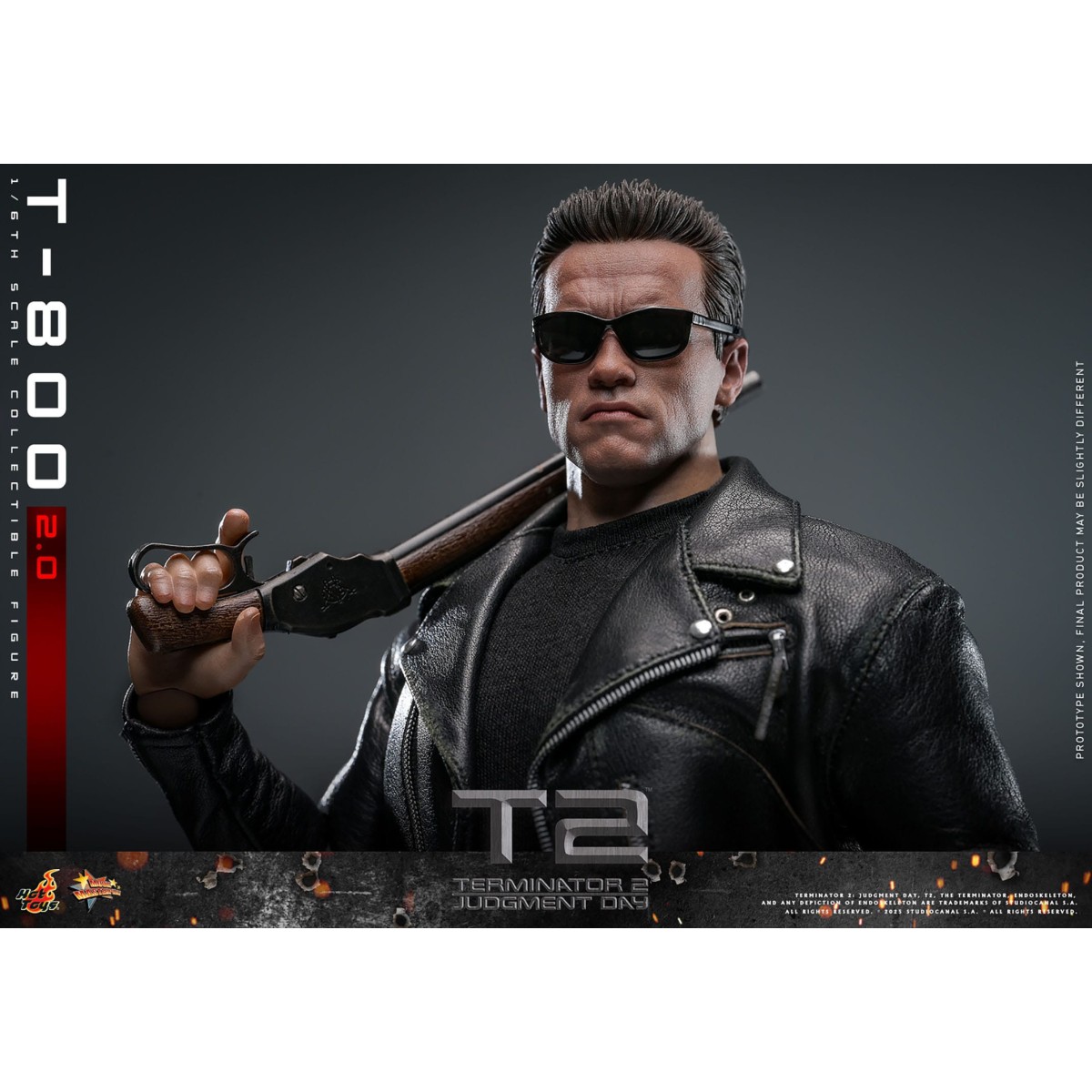 Hot Toys - Terminator 2: Il giorno del giudizio MMS 1/6 - T-800 danneggiato dalla battaglia V2.0