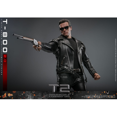 Hot Toys - Terminator 2: Il giorno del giudizio MMS 1/6 - T-800 danneggiato dalla battaglia V2.0