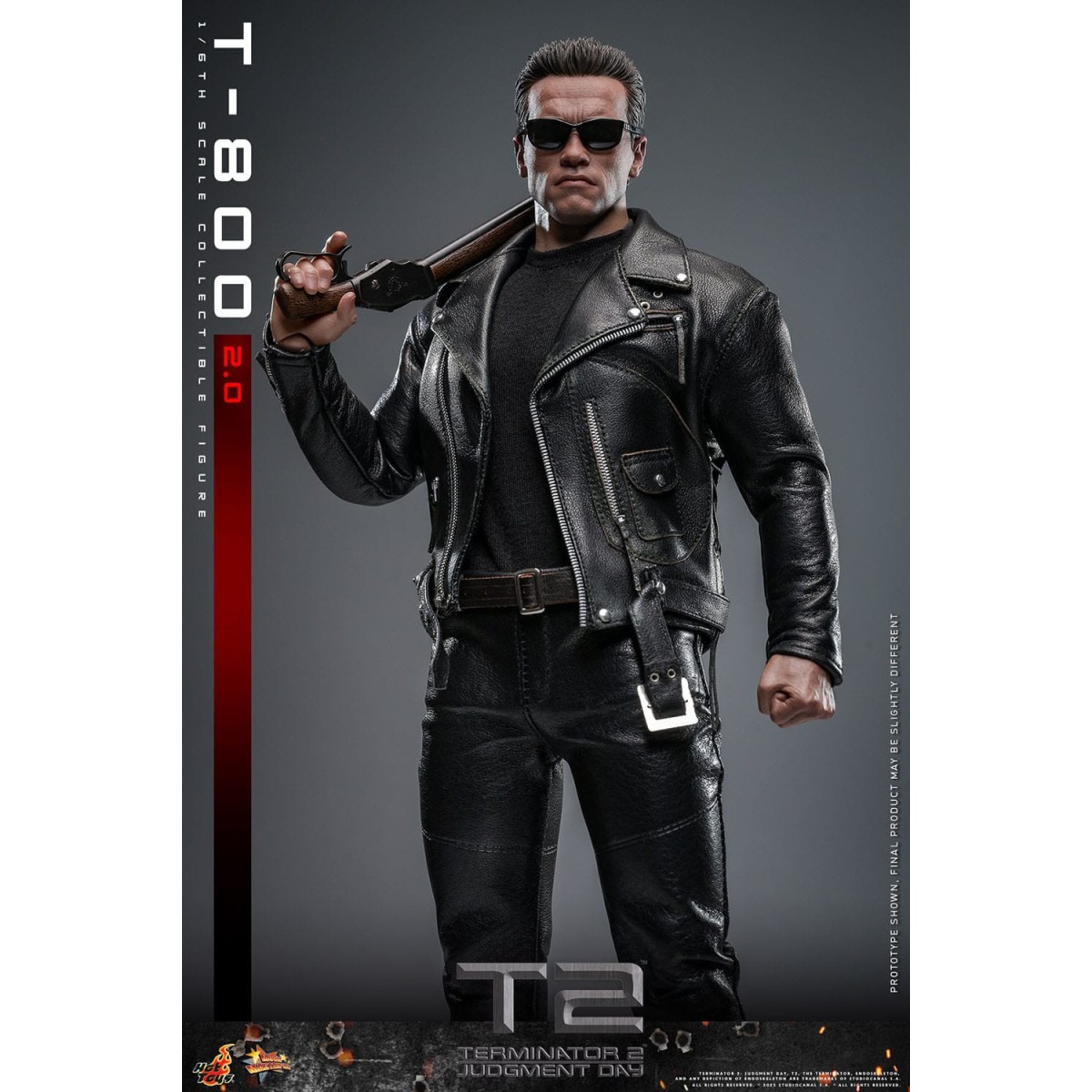 Hot Toys - Terminator 2: Il giorno del giudizio MMS 1/6 - T-800 danneggiato dalla battaglia V2.0