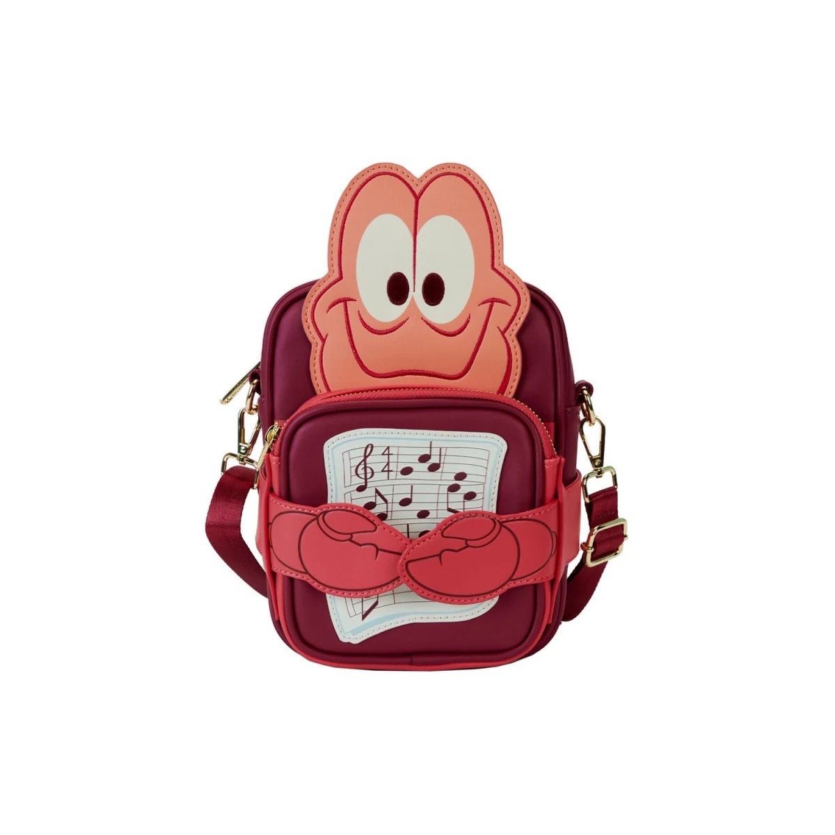 Disney La Petite Sirene - Borsa a tracolla Loungefly Fiocco figurato 35° Anniversario Sebastian