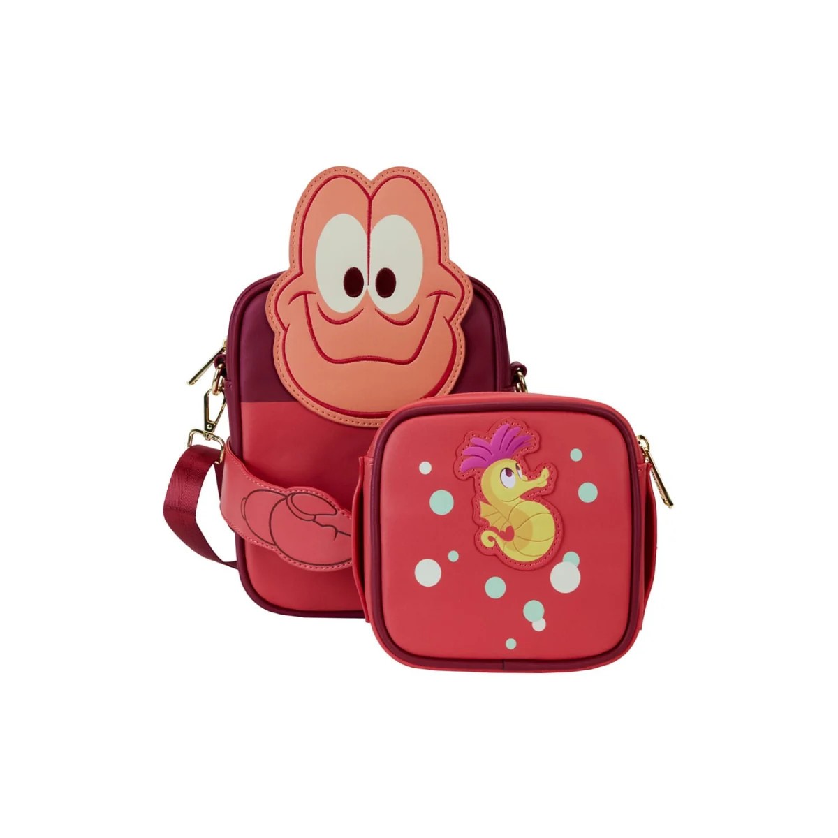 Disney La Petite Sirene - Borsa a tracolla Loungefly Fiocco figurato 35° Anniversario Sebastian