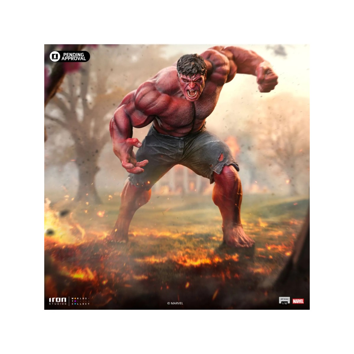 Iron Studios - Marvel - RED HULK Arti in scala 1/10 - Captain America: Brave New World BDS Arti in scala 1/10