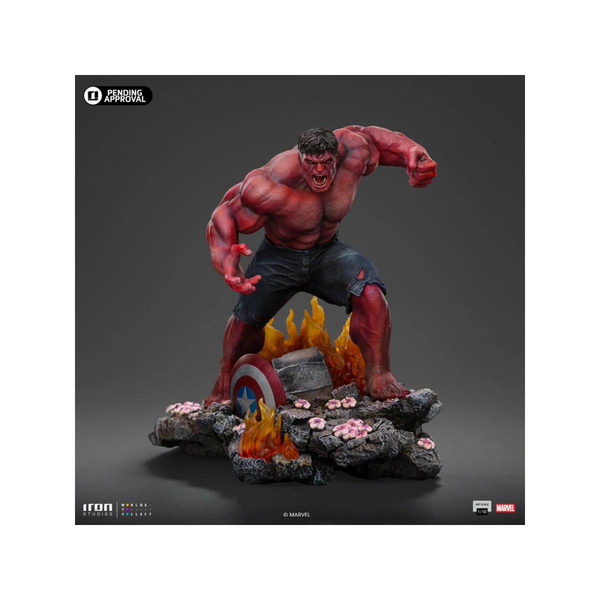 Iron Studios - Marvel - RED HULK Arti in scala 1/10 - Captain America: Brave New World BDS Arti in scala 1/10