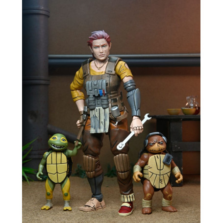 NECA - IDW Comics - Grammy April con Baby Yi e Moja - L'ultimo Ronin Gli anni perduti - TMNT