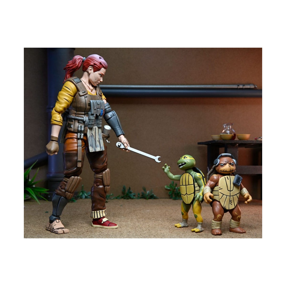 NECA - IDW Comics - Grammy April con Baby Yi e Moja - L'ultimo Ronin Gli anni perduti - TMNT