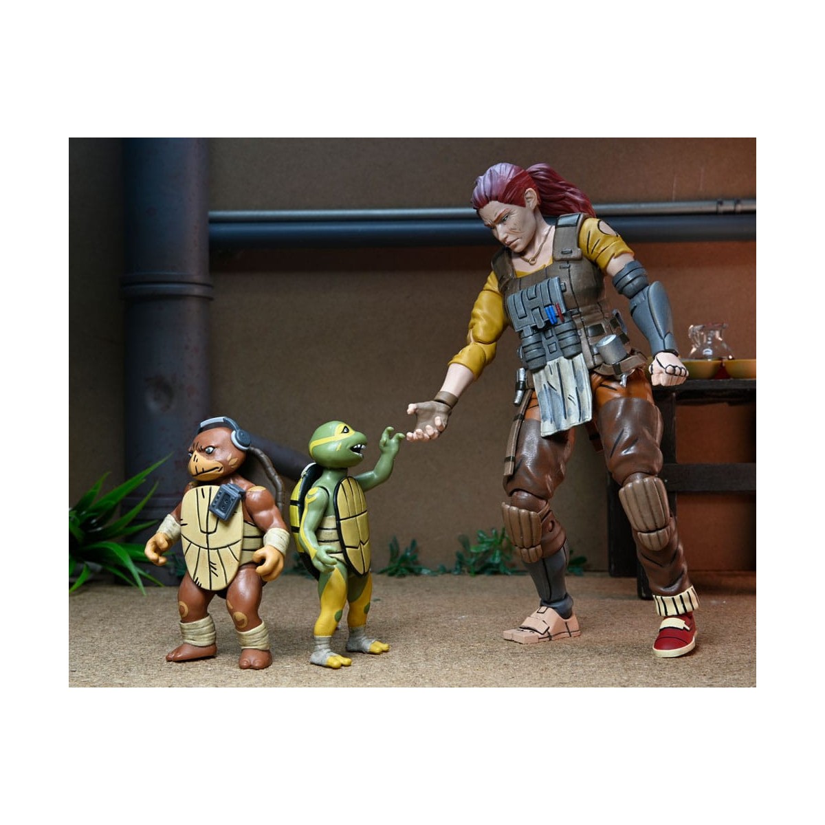 NECA - IDW Comics - Grammy April con Baby Yi e Moja - L'ultimo Ronin Gli anni perduti - TMNT