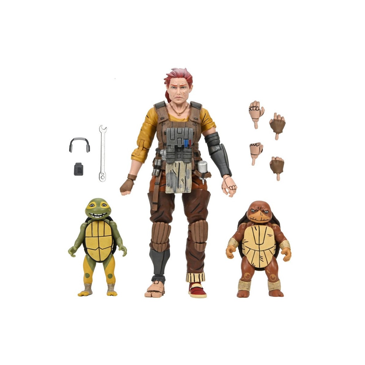 NECA - IDW Comics - Grammy April con Baby Yi e Moja - L'ultimo Ronin Gli anni perduti - TMNT