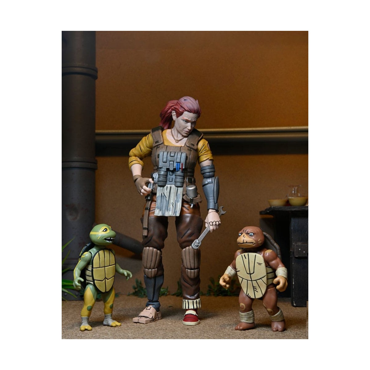 NECA - IDW Comics - Grammy April con Baby Yi e Moja - L'ultimo Ronin Gli anni perduti - TMNT