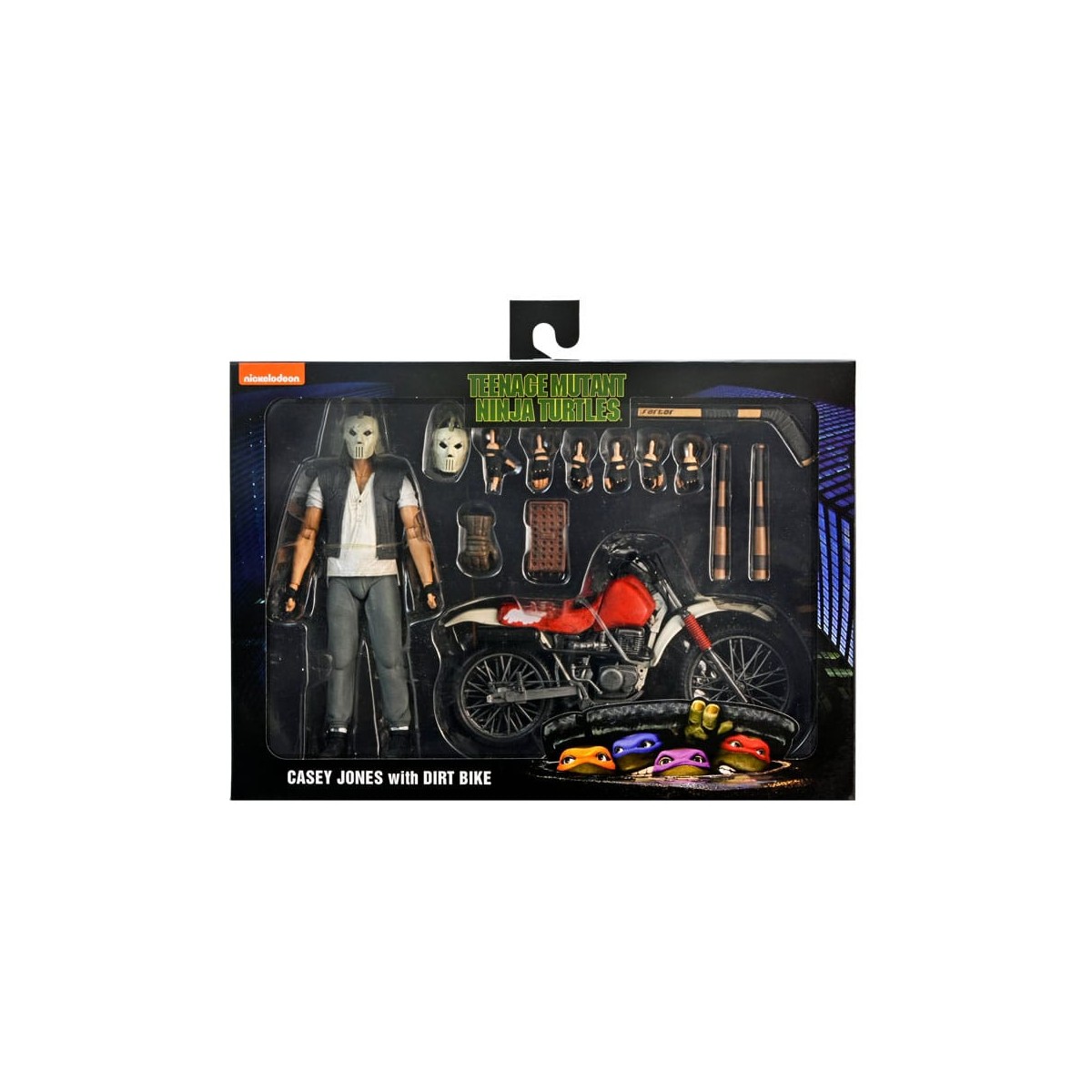 Neca - TMNT - Casey Jones con la moto da cross - Teenage Mutant Ninja Turtles - Teenage Mutant Ninja Turtles - Il film