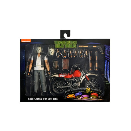 Neca - TMNT - Casey Jones con la moto da cross - Teenage Mutant Ninja Turtles - Teenage Mutant Ninja Turtles - Il film
